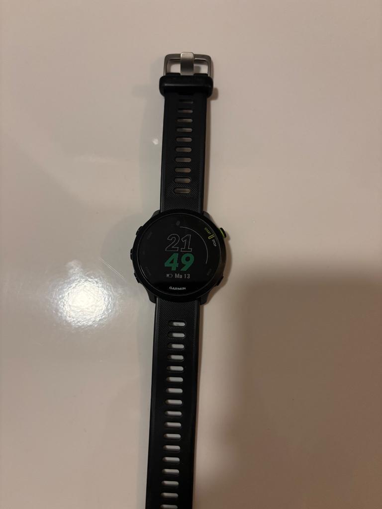 Garmin Forerunner 55, Sieraden, Tassen en Uiterlijk, Sporthorloges, GARMIN, Hoogte, Zwart, Ophalen of Verzenden