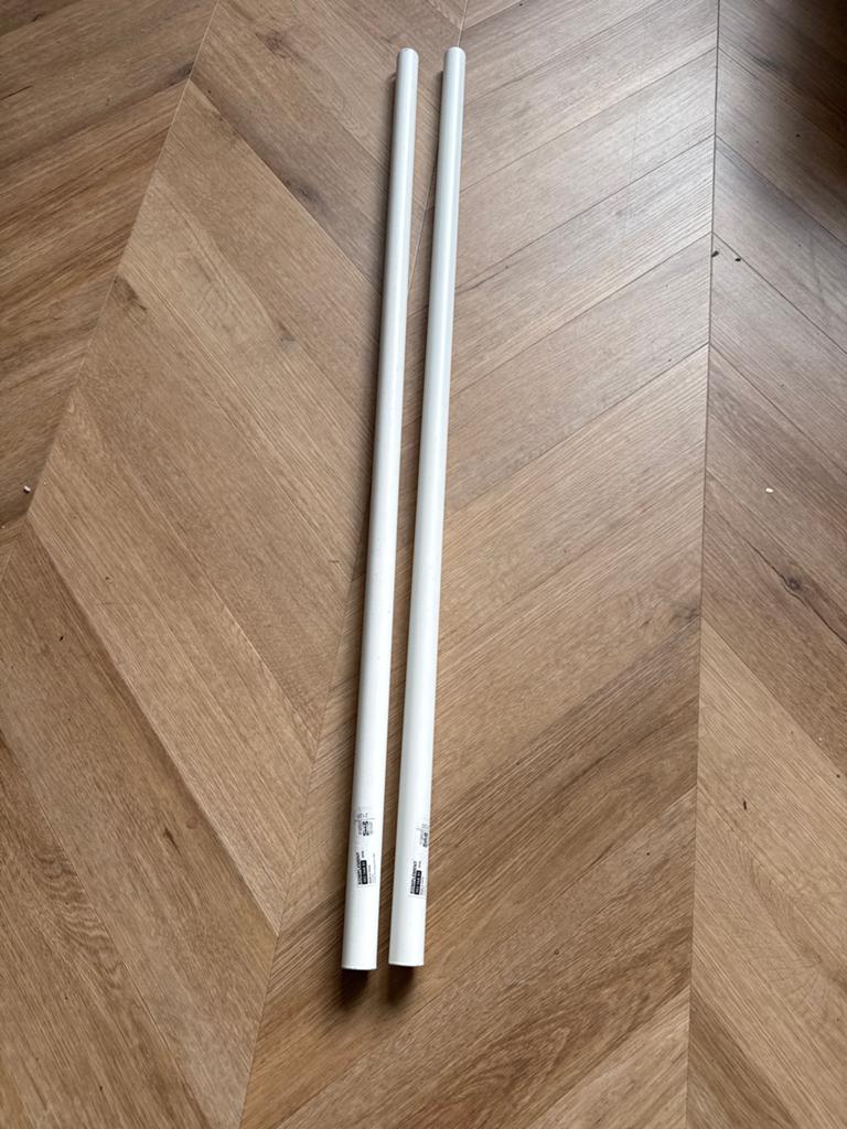 IKEA Komplement Kledingroede 2x 1m, Ophalen of Verzenden, Zo goed als nieuw