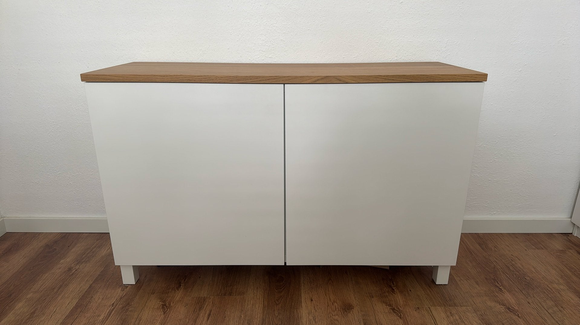 BESTÅ Opberger met deuren, 120x42x76 cm, Ophalen, Zo goed als nieuw