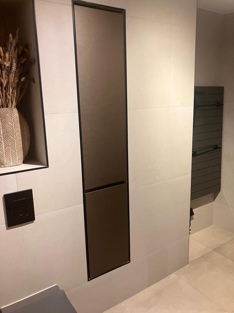 Splinternieuw antraciete badkamerkast (nog verpakt in doos), Ophalen, Minder dan 50 cm, Nieuw, 150 tot 200 cm