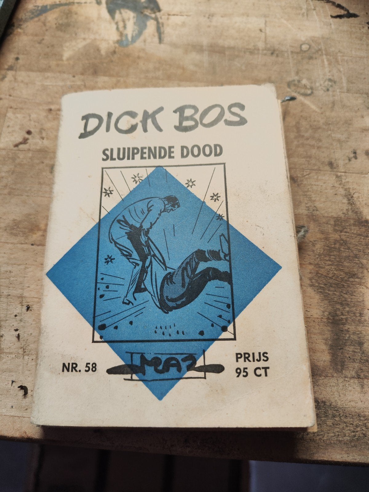 Dick Bos - Sluipende Dood (Nr. 58), Boeken, Ophalen, Gelezen, Alfred Mazure