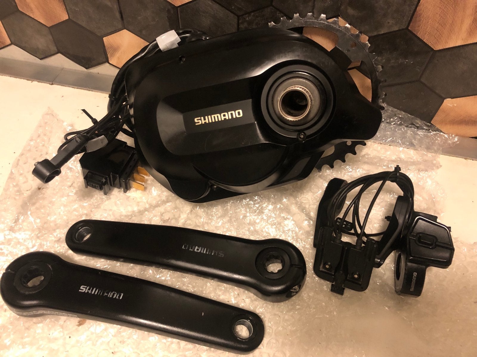 Gazelle middenmoter Shimano Steps DU-E6110  Compleet 500km, Fietsen en Brommers, Overige materialen, Zo goed als nieuw, Motor