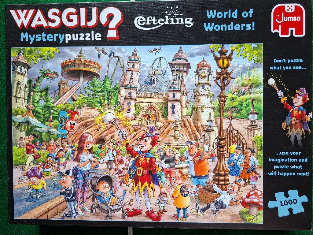 WASGIJ  NR 9  DE EFTELING   1000 STUKJES, Ophalen of Verzenden, 500 t/m 1500 stukjes, Zo goed als nieuw, Legpuzzel