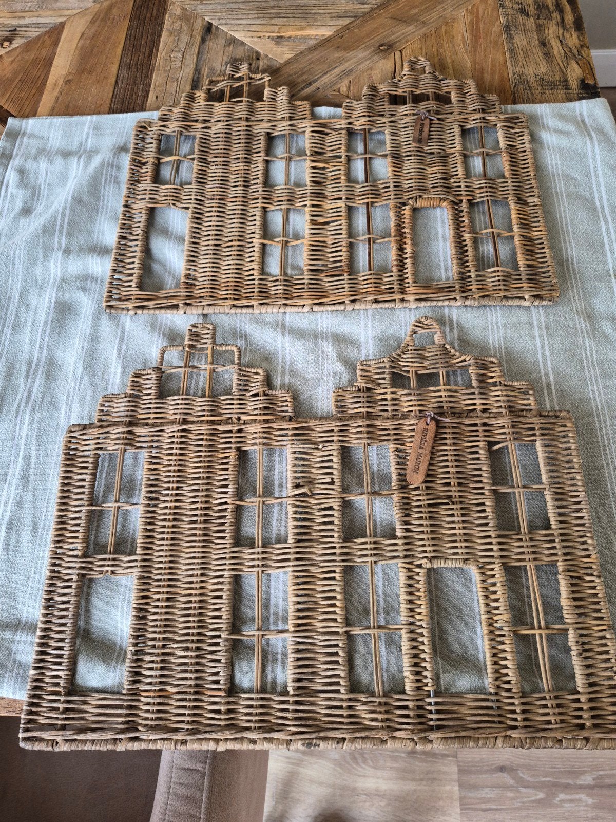 2 riviera maison  placemat, Ophalen, Hout, Placemat, Bruin