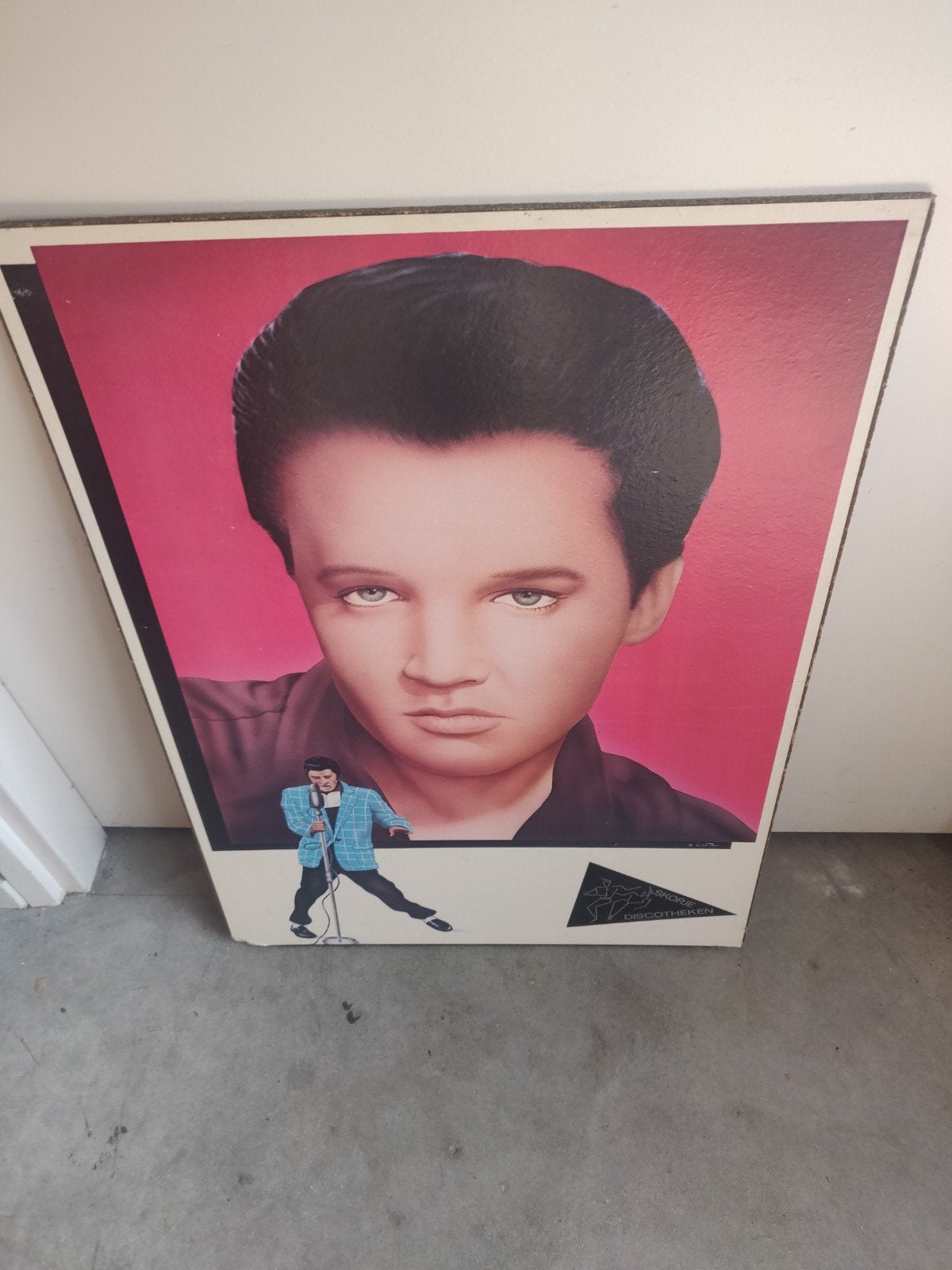 prent Elvis Presley, Ophalen of Verzenden, Minder dan 50 cm, Schilderij