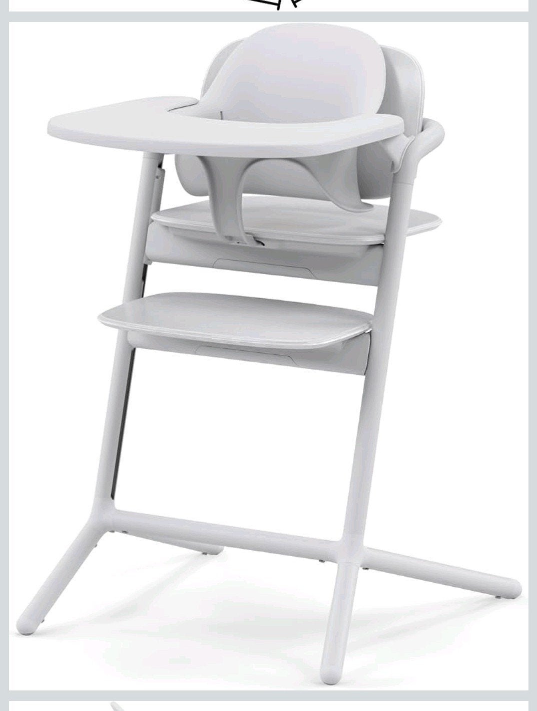 Cybex Lemo 3-in-1 kinderstoel - Wit - NIEUW in de doos, Ophalen, Zo goed als nieuw, Meegroeistoel, Gordel(s)