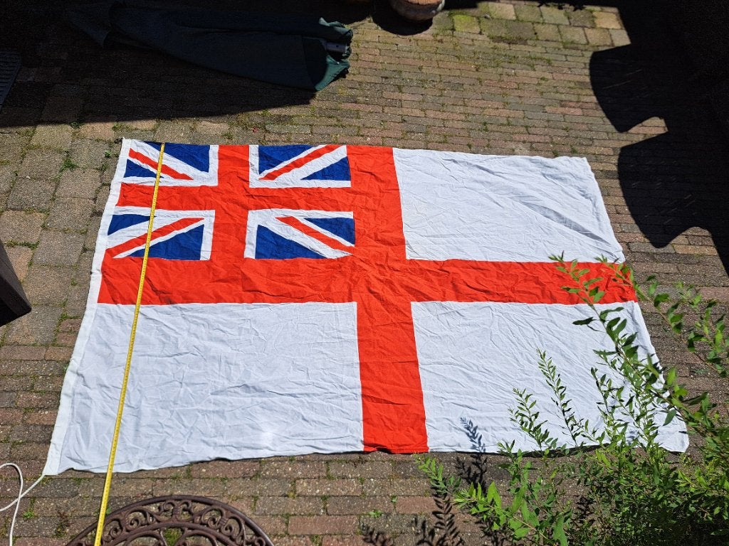 Vlag Royal Navy GREAT BRITAIN ,grote vlag !, Diversen, Vlaggen en Wimpels, Ophalen of Verzenden, Gebruikt