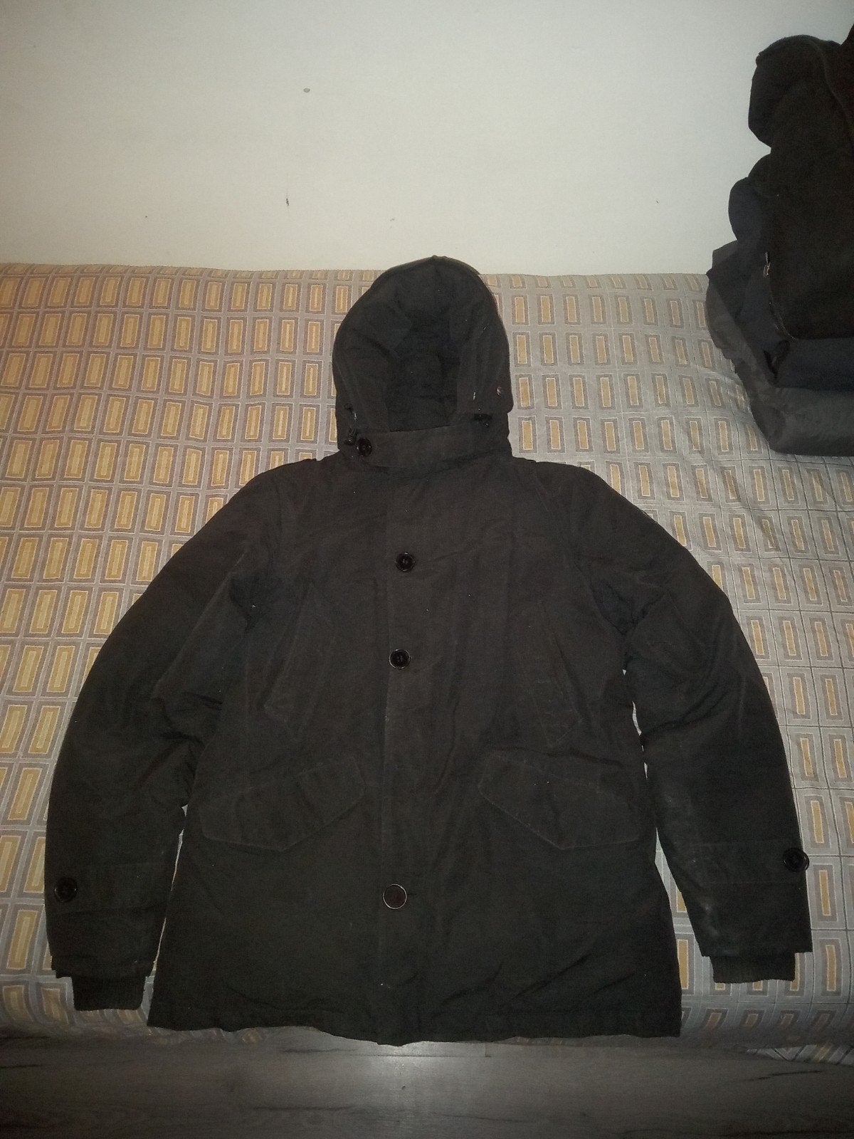 Zwarte Purewhite winterjas met defecten, Zwart, Ophalen of Verzenden, Gedragen, Purewhite