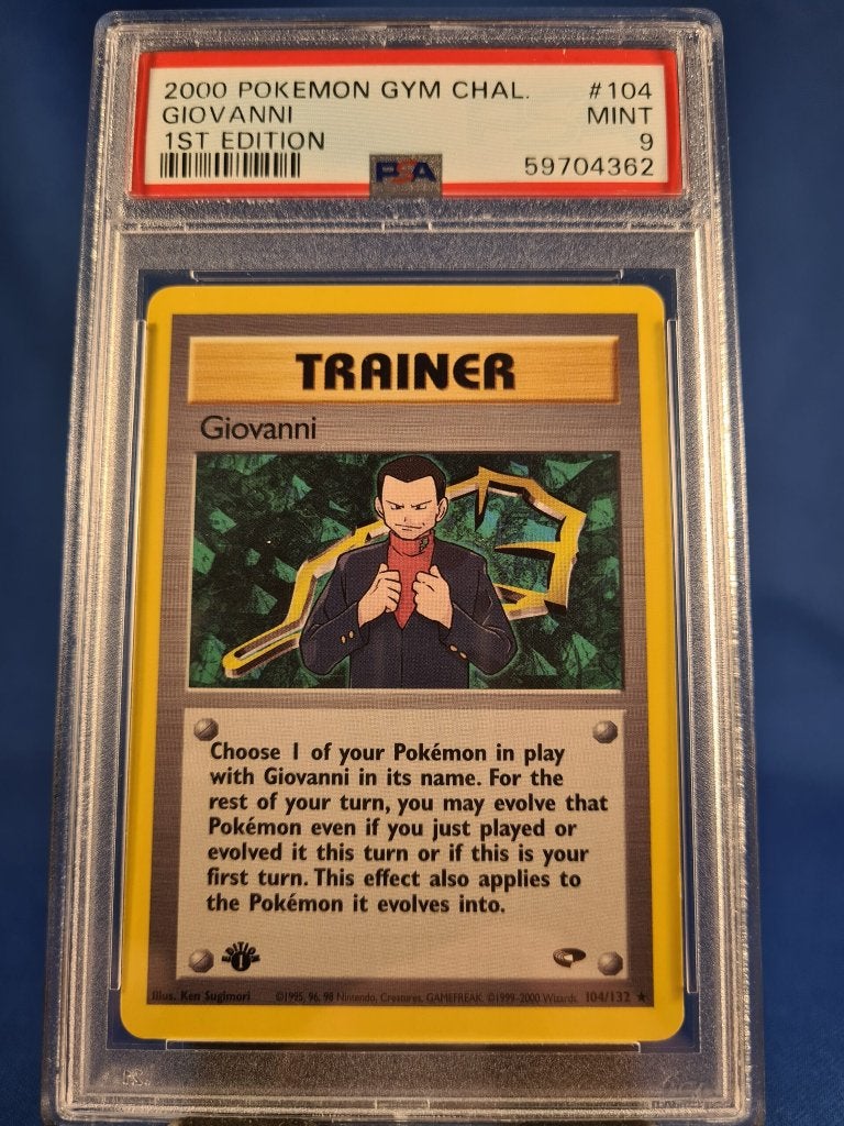 Giovanni 104/132 - Gym Challenge (1st edition) (PSA 9), Verzenden, Gebruikt