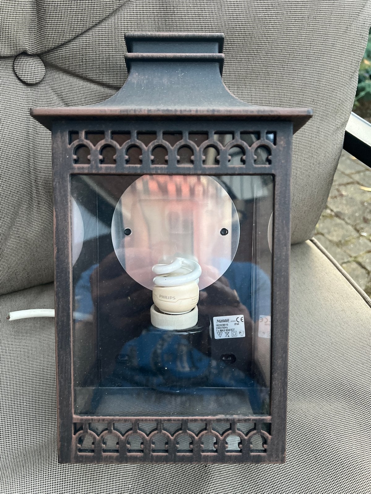 Decoratieve Lantaarn Lamp - Vintage Stijl, Metaal, Overige merken, Gebruikt, Bruin