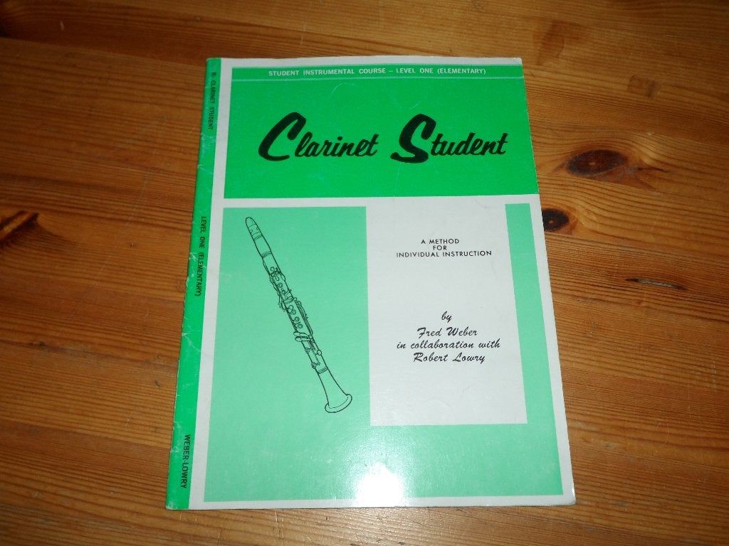 Clarinet student - fred weber / robert lowry, Muziek en Instrumenten, Dwarsfluit of Piccolo, Ophalen of Verzenden, Zo goed als nieuw