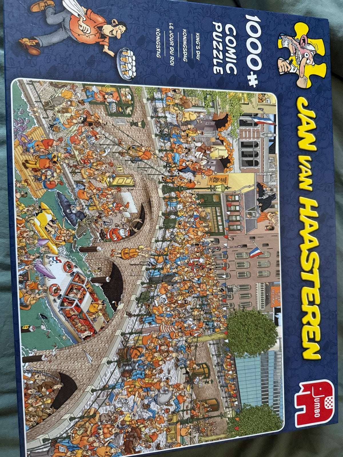 Jan van Haasteren puzzel 1000 stukjes - Koningsdag, Hobby en Vrije tijd, Denksport en Puzzels, Ophalen of Verzenden, 500 t/m 1500 stukjes