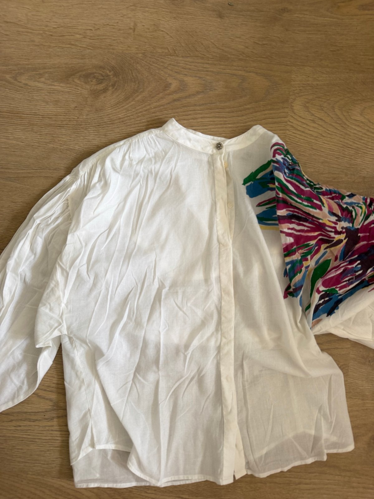 Leuke Pom Amsterdam blouse maat 38, Kleding | Dames, Ophalen of Verzenden, Zo goed als nieuw, Maat 38/40 (M), Wit