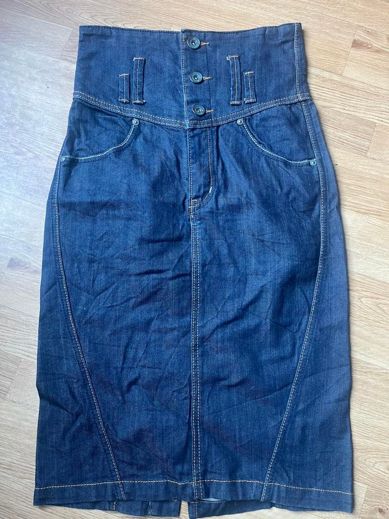 Spijkerrok met hoge taille nieuw 36 Il’ Dolce, Blauw, Nieuw, Ophalen of Verzenden, Maat 36 (S)