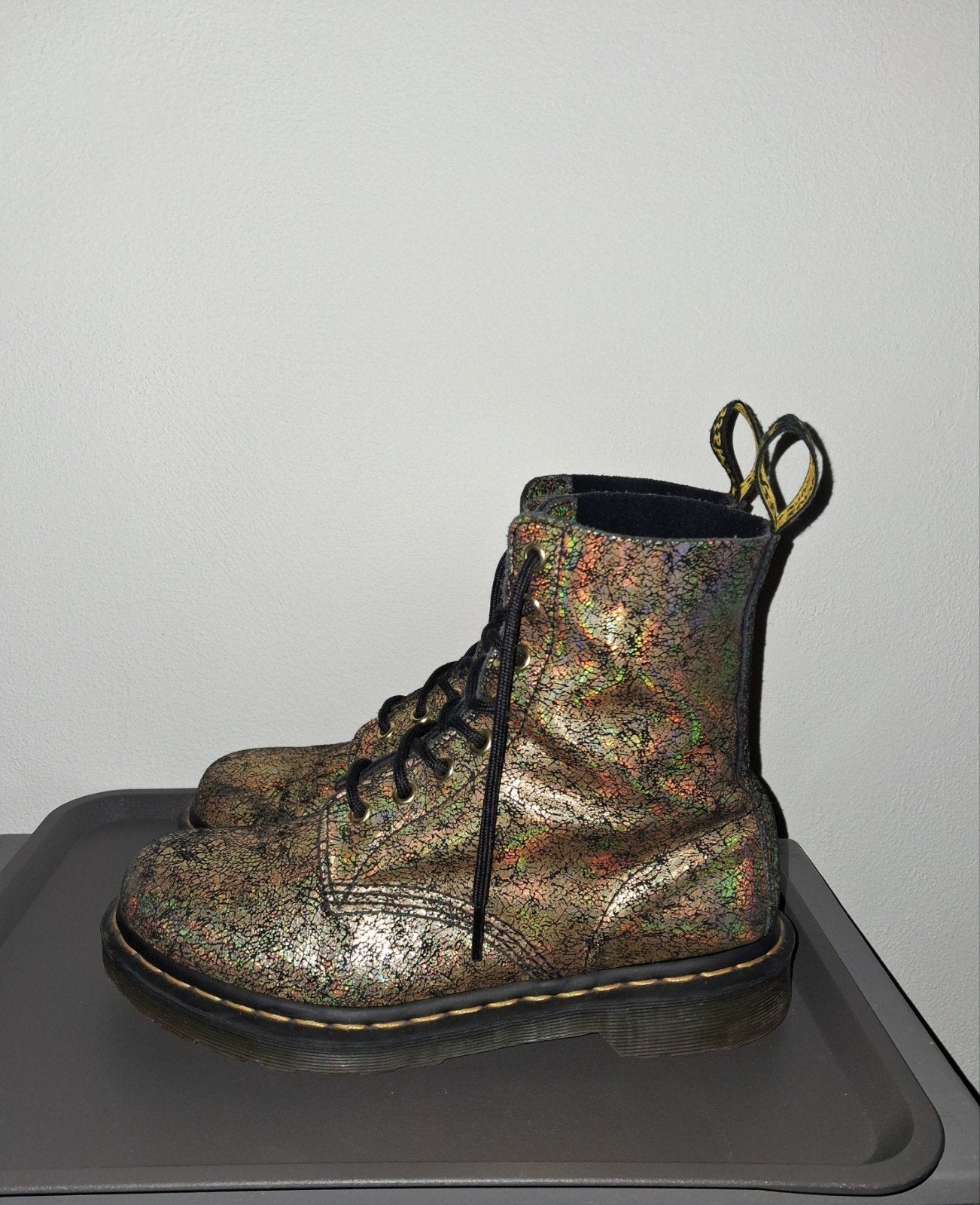 Dr. Martens veterboots maat 38 z.g.a.n. 3hale=2betale, Zwart, Ophalen of Verzenden, Dr. Martens, Zo goed als nieuw