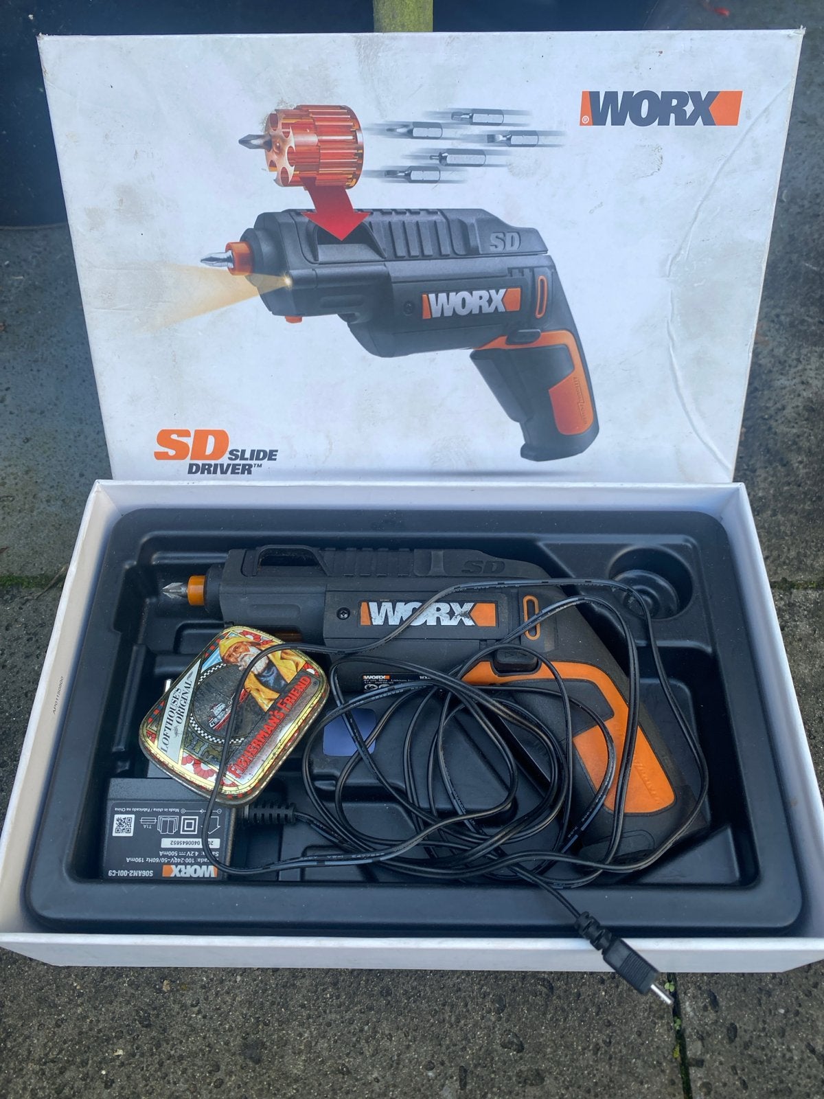 Worx Oplaadbare Schroevendraaier met Bits en Oplader, Doe-het-zelf en Verbouw, Gereedschap | Boormachines, Ophalen of Verzenden