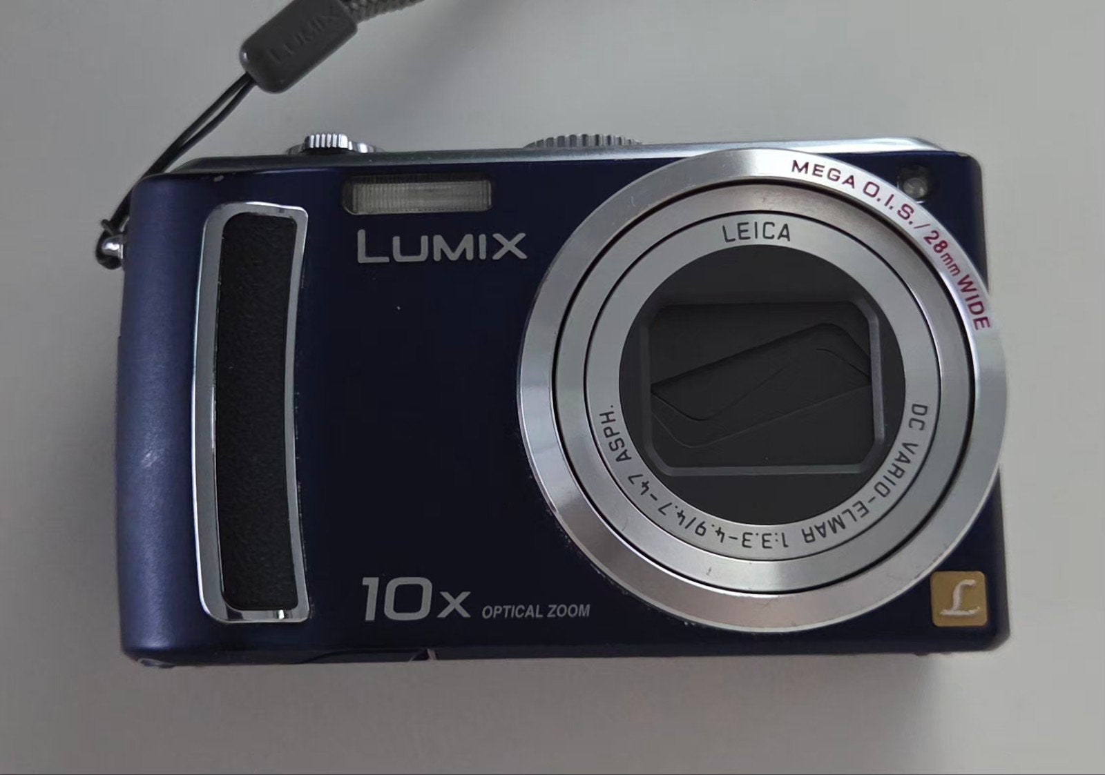 Panasonic Lumix DMC-TZ5 Digital Camera (Blauw) + 2 Accu's, Ophalen, Gebruikt, Panasonic, 8 tot 20x