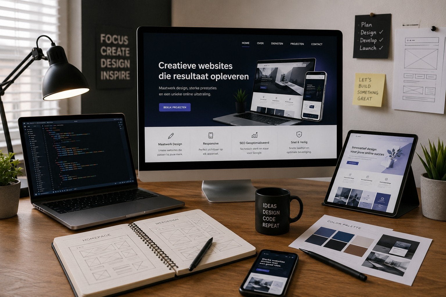 Unieke website of webshop? Vanaf €400,-, Diensten en Vakmensen, Webdesigners en Hosting