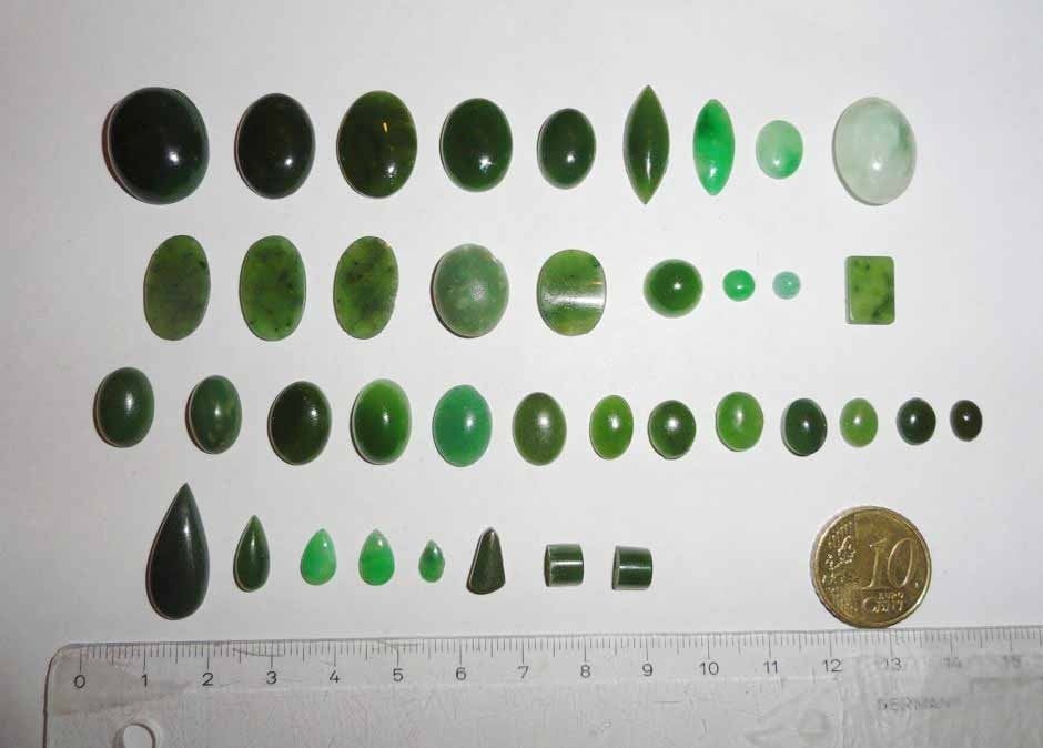 Cabochons Jade edelsteen, Ophalen of Verzenden, Zo goed als nieuw