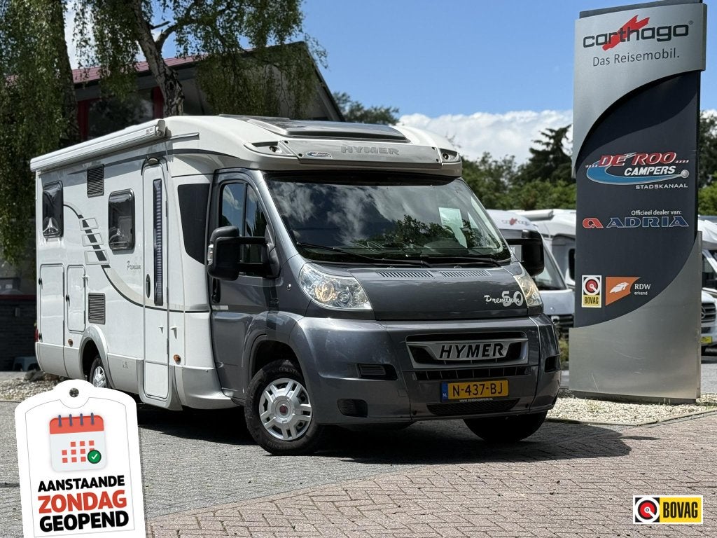 ZONDAG OPEN - Hymer Tramp 578 T Premium 50 Lengtebedden, Niet ingevuld, Ringverwarming, Luifel, Tot en met 2
