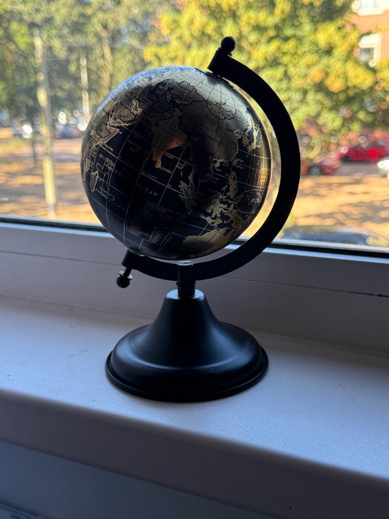 Decoratie wereldbol, Huis en Inrichting, Woonaccessoires | Wereldbollen, Ophalen of Verzenden, Educatief, Zo goed als nieuw, Overige typen