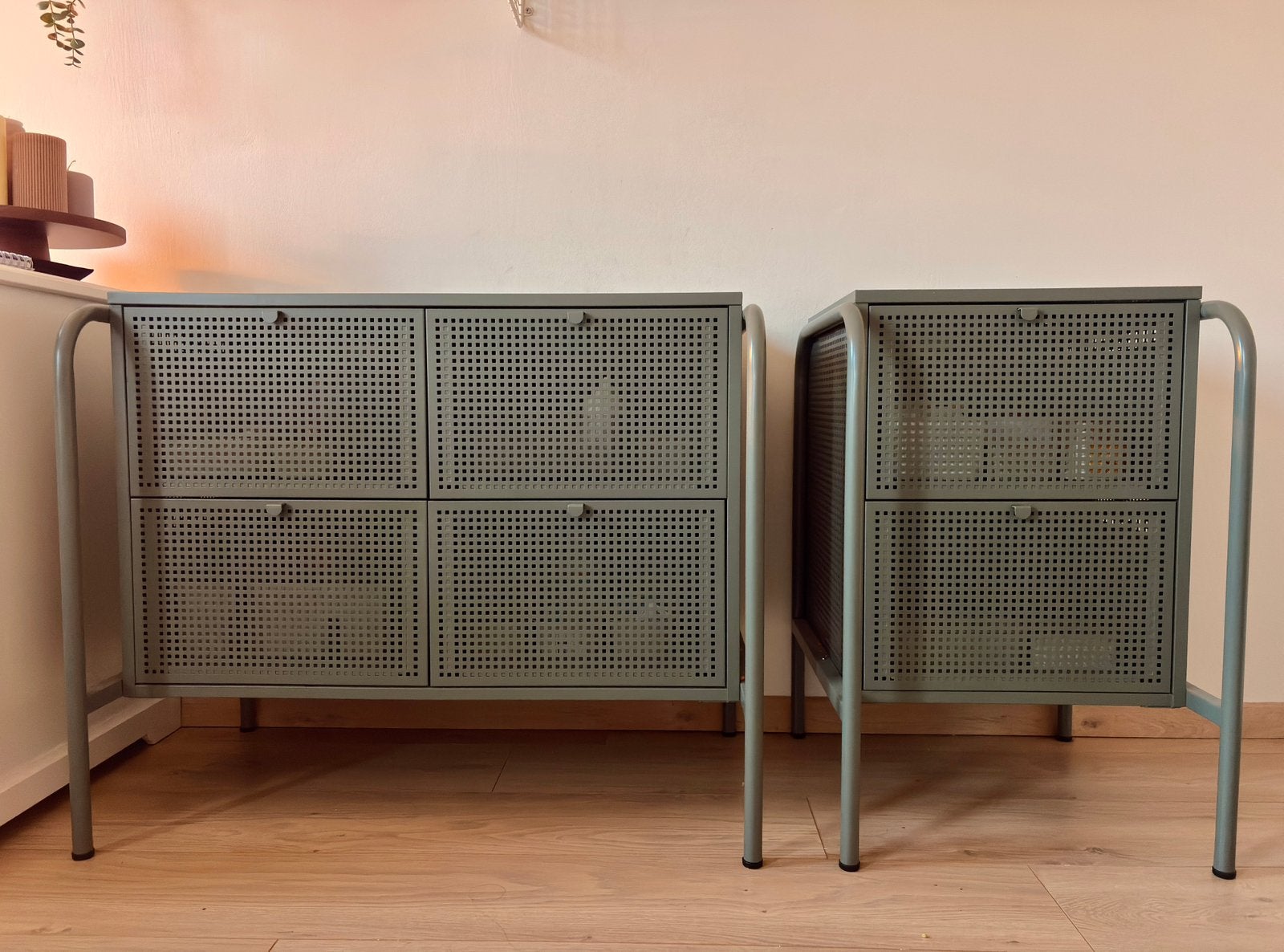 IKEA Nikkeby ladekasten, Huis en Inrichting, Ophalen, 50 tot 100 cm, Zo goed als nieuw, 3 of 4 laden