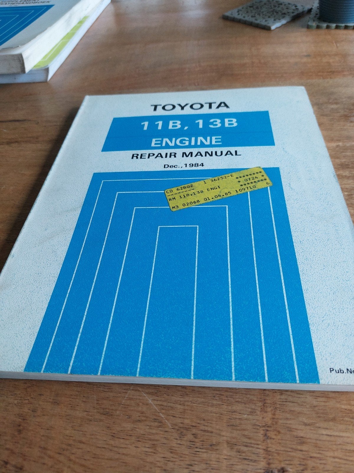 REPAIR MANUAL ENGINE TOYOTA 11B  13B MOTOR, Auto diversen, Ophalen of Verzenden