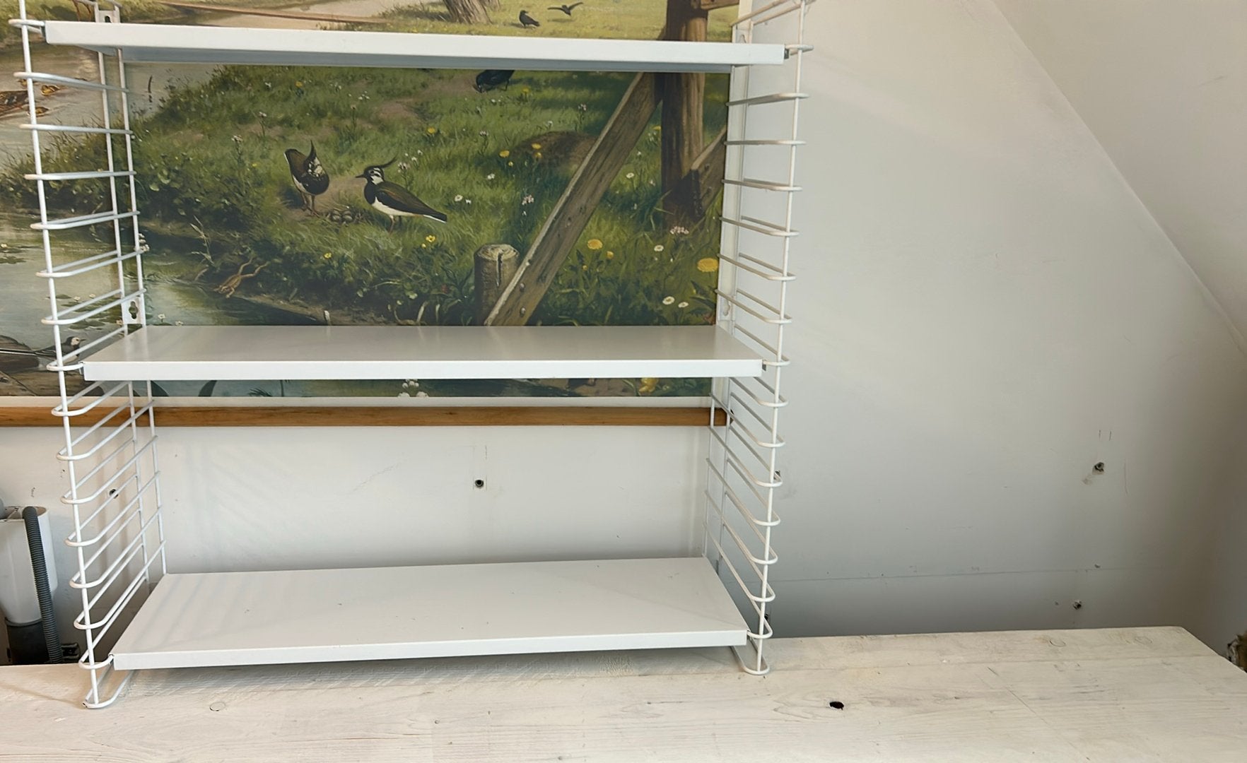 Wit boekenrek - Zo goed als nieuw, Met plank(en), Nieuw, Minder dan 100 cm, Metaal