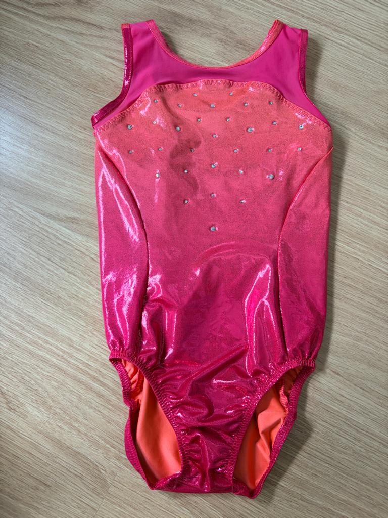 Turnpakje Decathlon maat 128 met zwart broekje Sparkle & Dre, Sport en Fitness, Turnen, Gebruikt, Zwart, Turnpak(je), Kindermaat 122 t/m 140