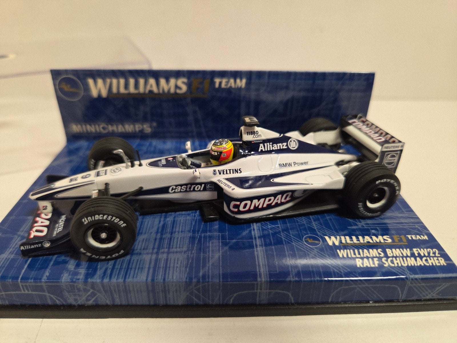 Minichamps Williams BMW R Schumacher, Auto, ., Ophalen of Verzenden, Zo goed als nieuw