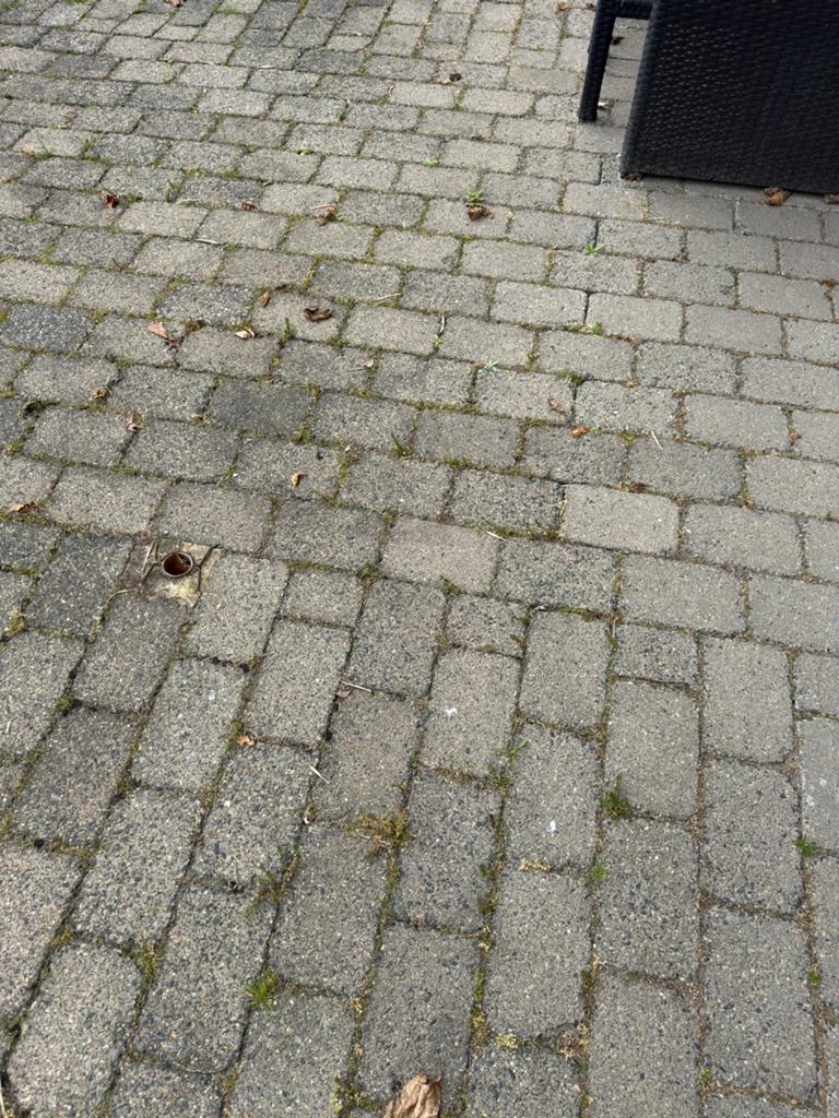 Gratis, betonklinker 20.5x13.5x7 grijs., Tuin en Terras, Ophalen, Gebruikt, Klinkers, 10 m² of meer
