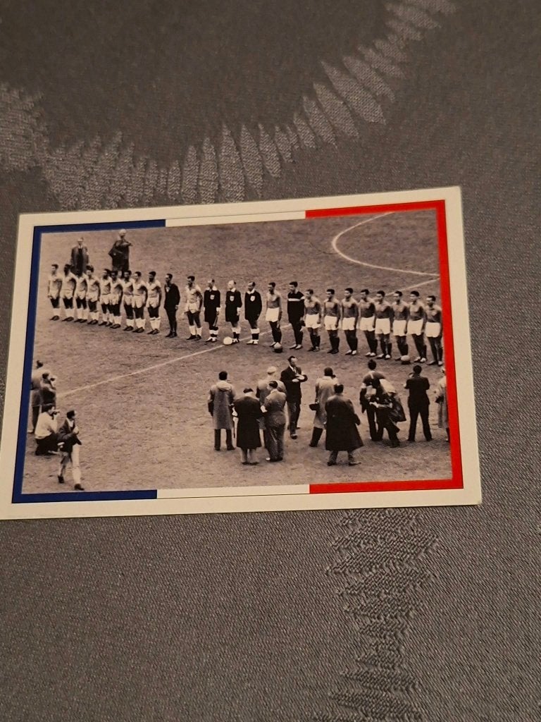 Panini/Sticker : Frankrijk-Brazilië / WK 1958, Ophalen of Verzenden, Nieuw, Buitenlandse clubs, Poster, Plaatje of Sticker