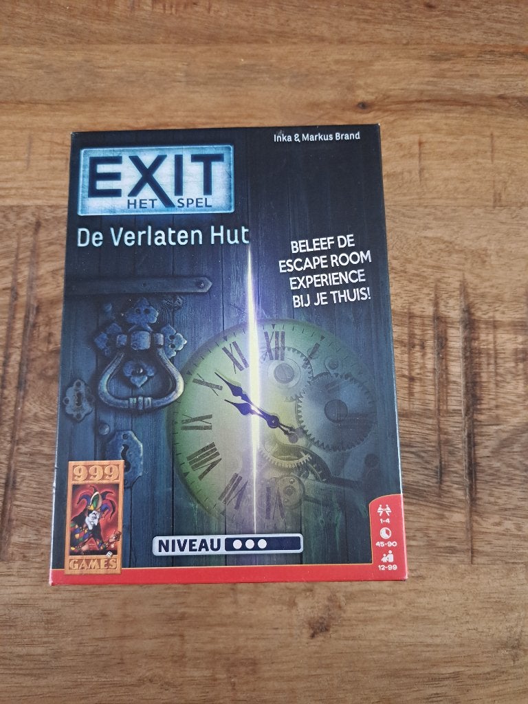 Exit de verlaten hut (999 games), Een of twee spelers, Ophalen of Verzenden, Gebruikt, 999 Games