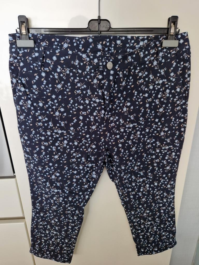 Janina capri broek maat 46., Blauw, Maat 46/48 (XL) of groter, Nieuw, Ophalen of Verzenden