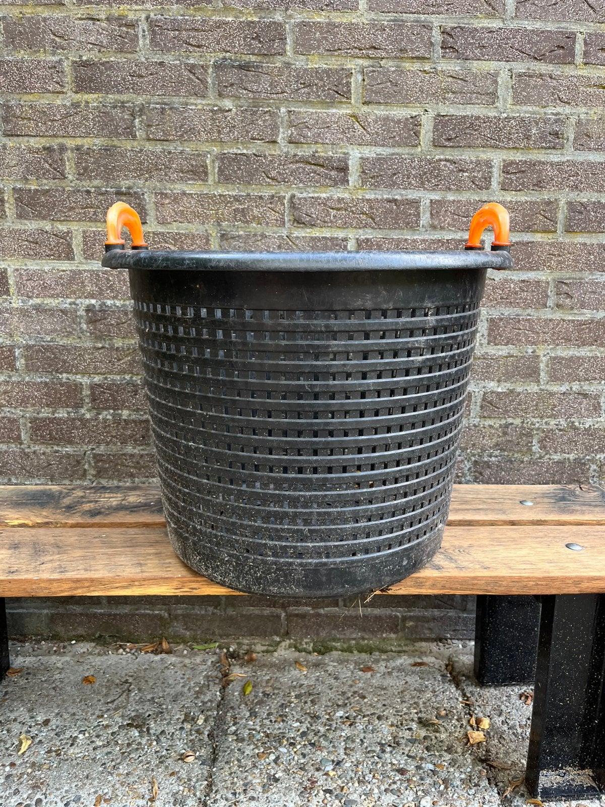 Grote Deense kunststof tuinmand – gratis af te halen, Tuin en Terras, Ophalen, Gebruikt, Rond, Kunststof