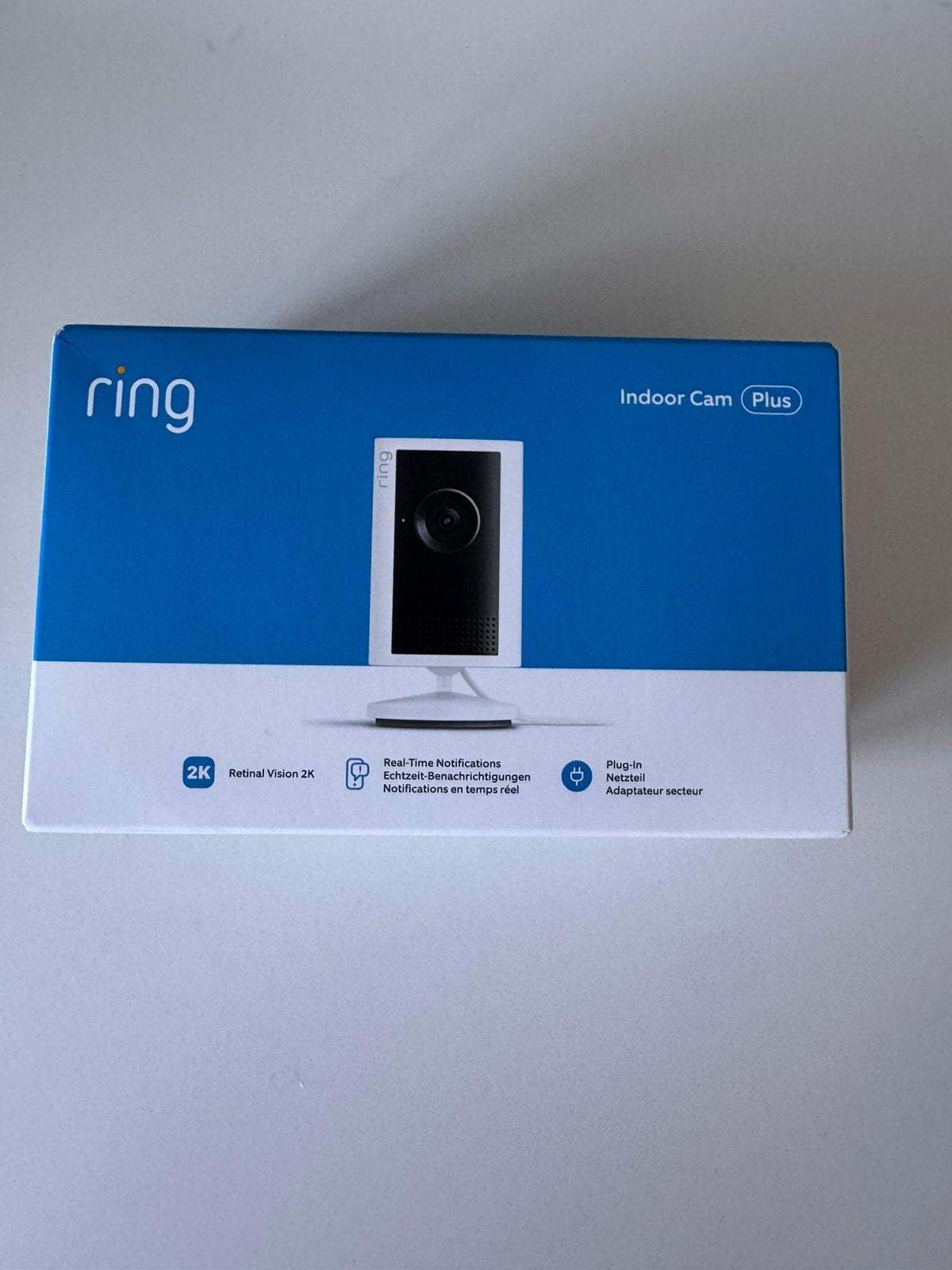 Ring Indoor Cam Plus (2K) Wit | Nieuw in doos, Ophalen of Verzenden, Nieuw, Binnencamera
