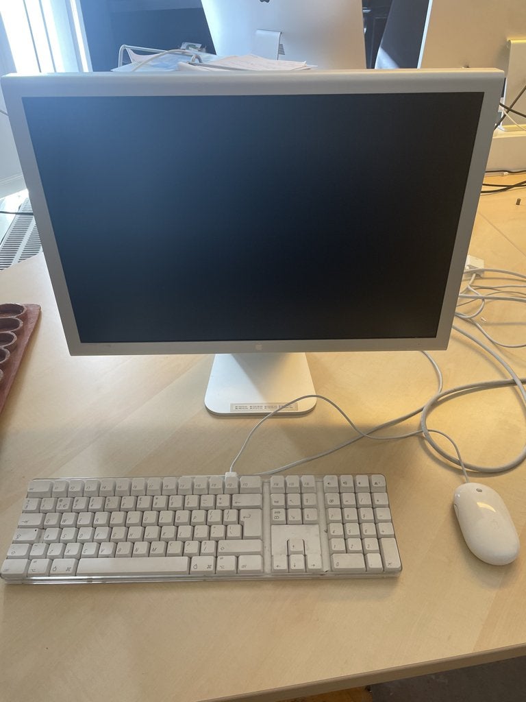 Apple Cinema Display - 23 inch HD Monitor + muis en bord, Computers en Software, Monitoren, Ophalen, Kantelbaar, Onbekend, Apple