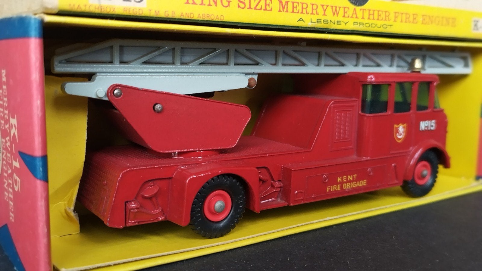 Merryweather Fire Engine Lesney Matchbox Superkings Pol, Gebruikt, Verzenden, ., Bus of Vrachtwagen