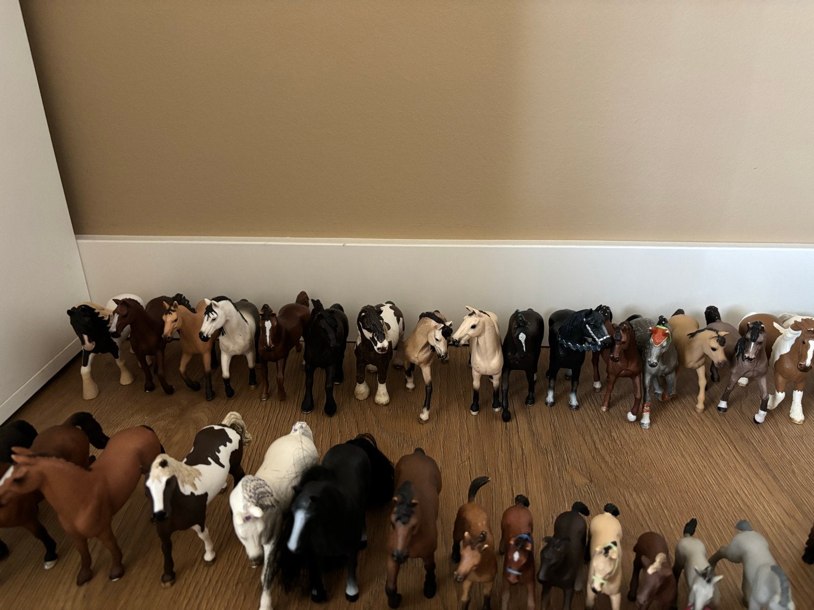 Grote collectie Schleich paarden en veulens, Ophalen of Verzenden, Gebruikt
