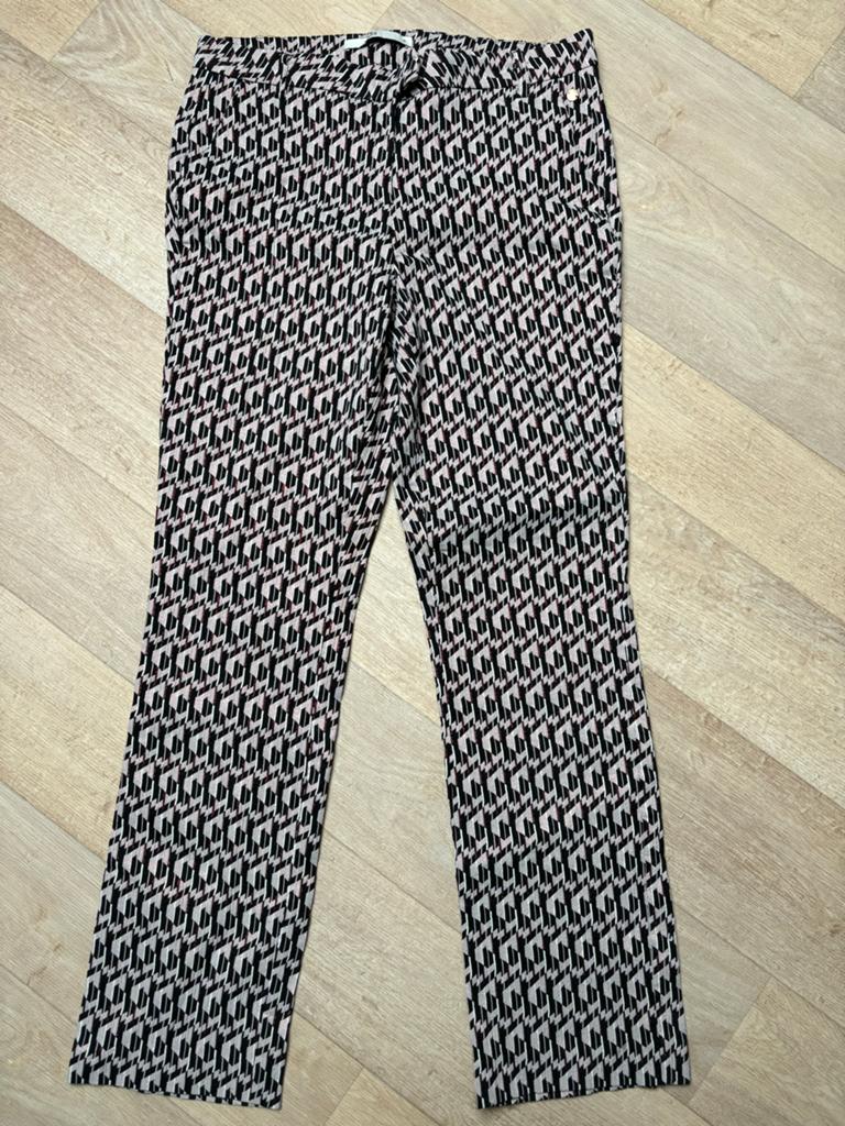 Steps broek met patroon, maat 40 zwart/creme, Kleding | Dames, Broeken en Pantalons, Maat 38/40 (M), Zwart, Ophalen of Verzenden