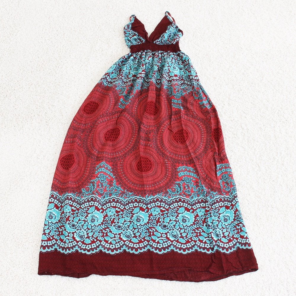 Zeer Mooie Vintage Jurk2 (S) - 27 € 25,-, Meerkleurig, Ophalen of Verzenden, Maat 36 (S), Onder de knie
