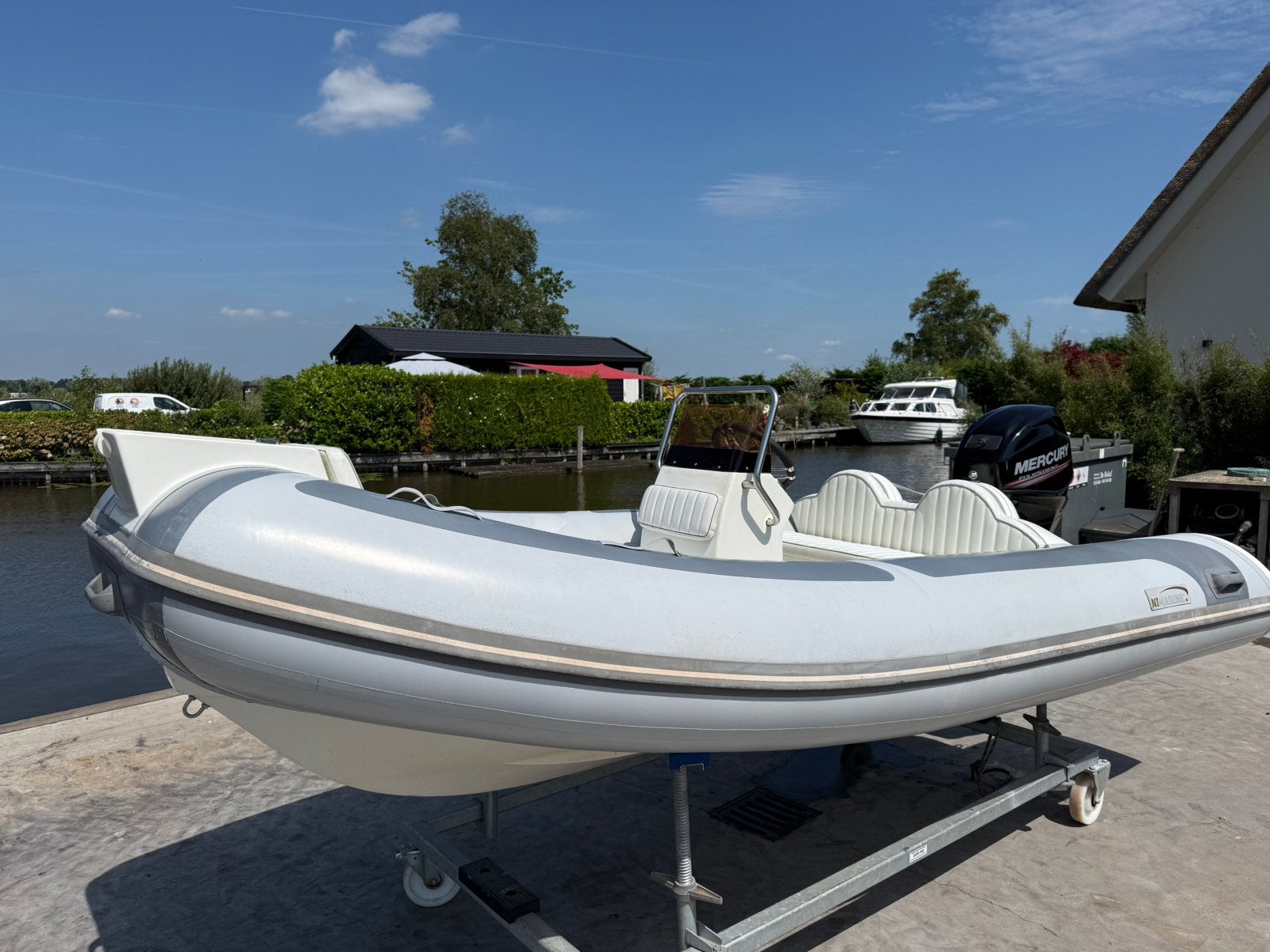 Nimarine MX410 RIB met Mercury buitenboordmotor, Watersport en Boten, Ophalen, Stuurconsole, Zo goed als nieuw, Buitenboordmotor