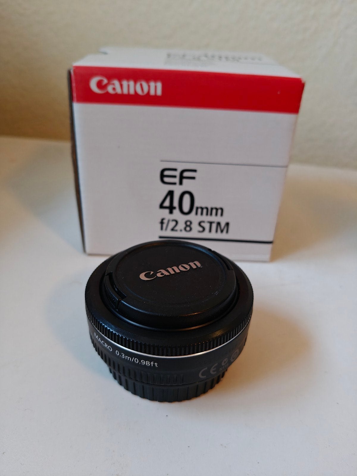 Canon 40mm f2.8 pancake lens, Autofocus, Zo goed als nieuw, Canon EF, 40 mm