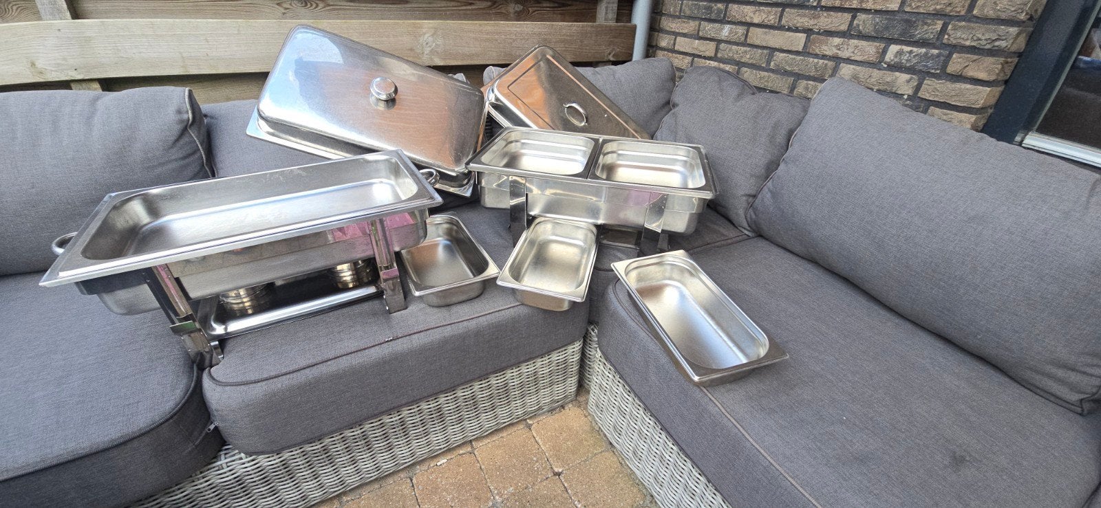 warmhoud bakken rvs, Ophalen