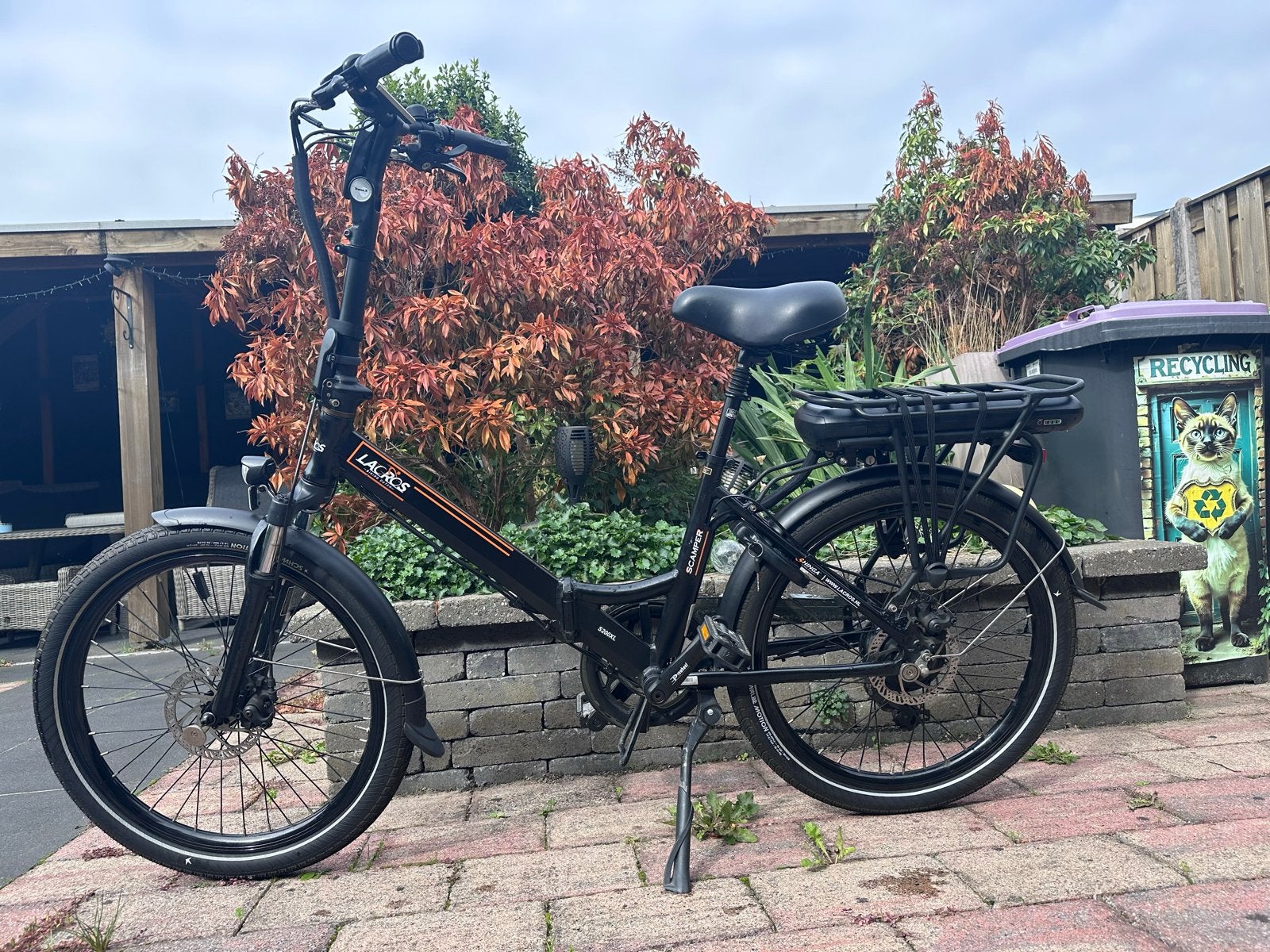 Lacros S200XL vouwfiets met 15ah accu en accessoires, Ophalen, Zo goed als nieuw, 50 km per accu of meer, Overige merken