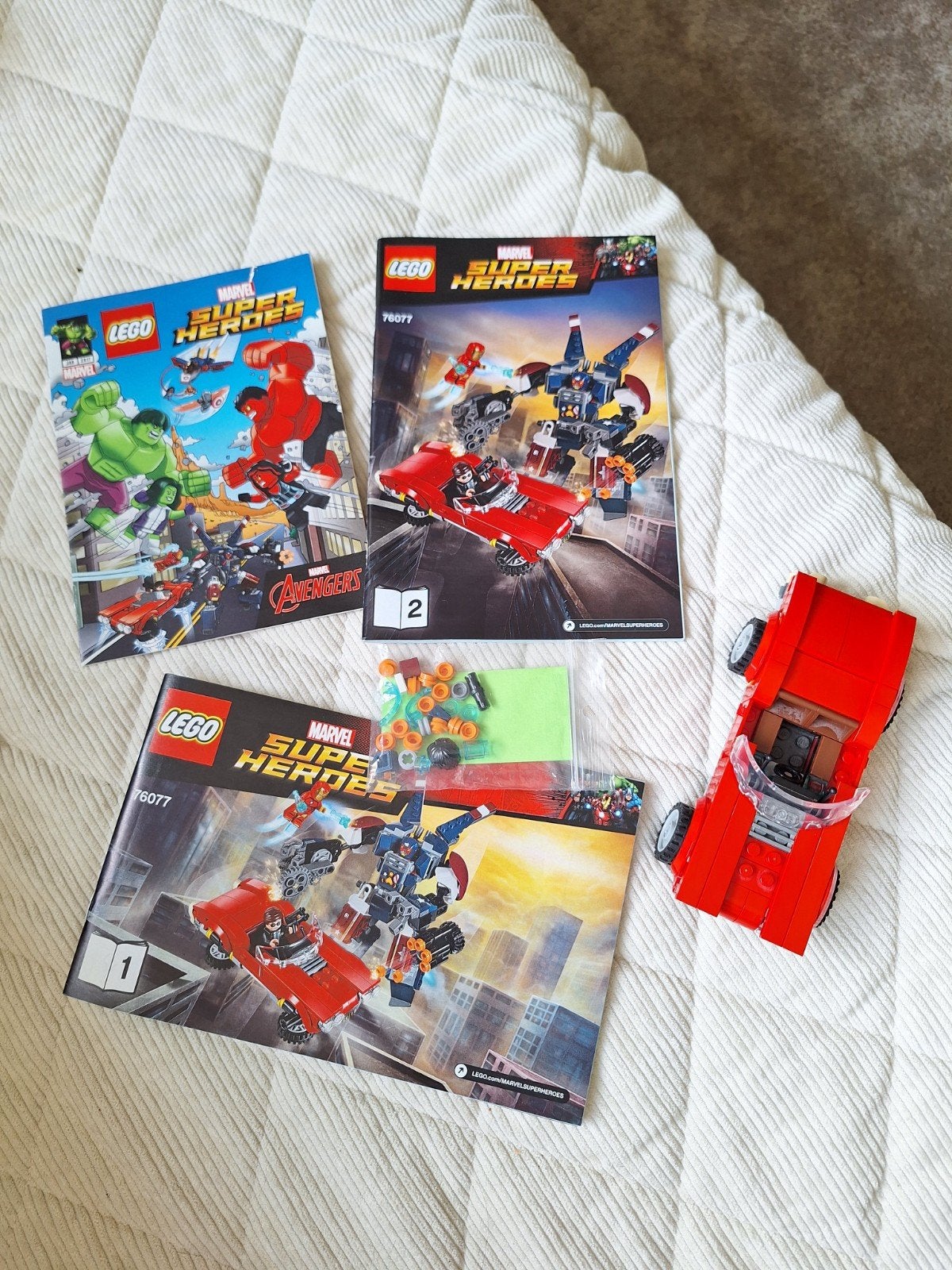 76077 LEGO Marvel Super Heroes Iron Man: Detroit Steel Strik, Marvel, Compleet, Lego, Ophalen of Verzenden