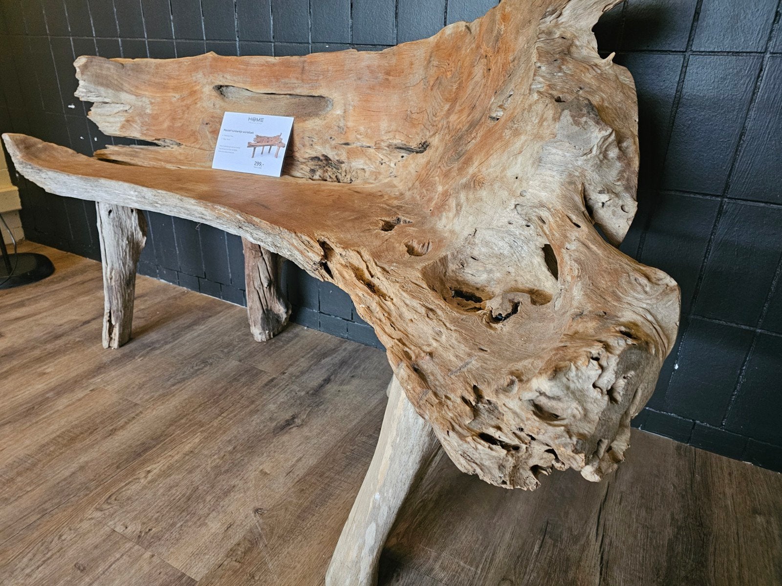 Massief Teakhouten bankje, Zo goed als nieuw, Info@homefriesland.nl, Kelvinstraat 6 8912BA, Rechthoekig