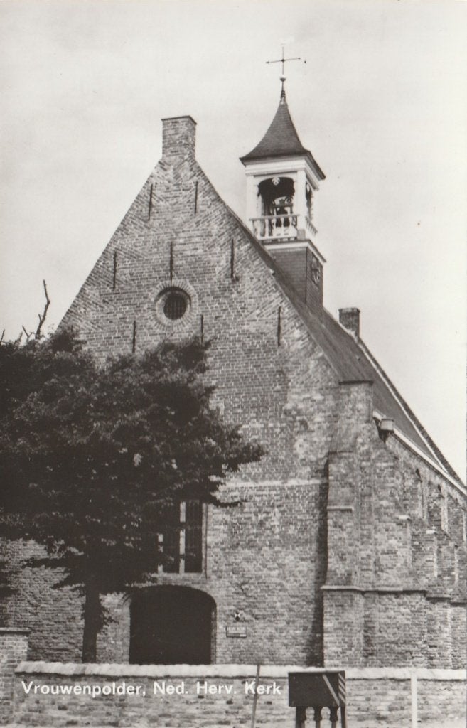 VROUWENPOLDER Ned. Herv. Kerk, Verzamelen, Verzenden, 1960 tot 1980, Ongelopen, Zeeland