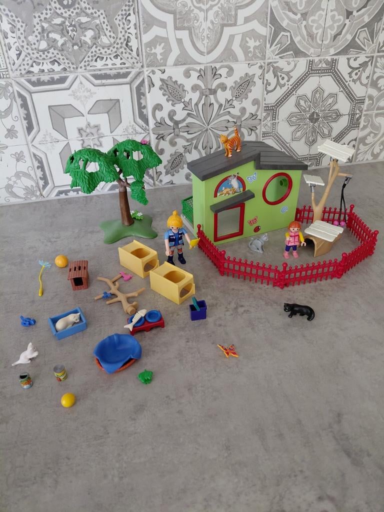 Playmobil kattenverblijf, Ophalen of Verzenden, Gebruikt