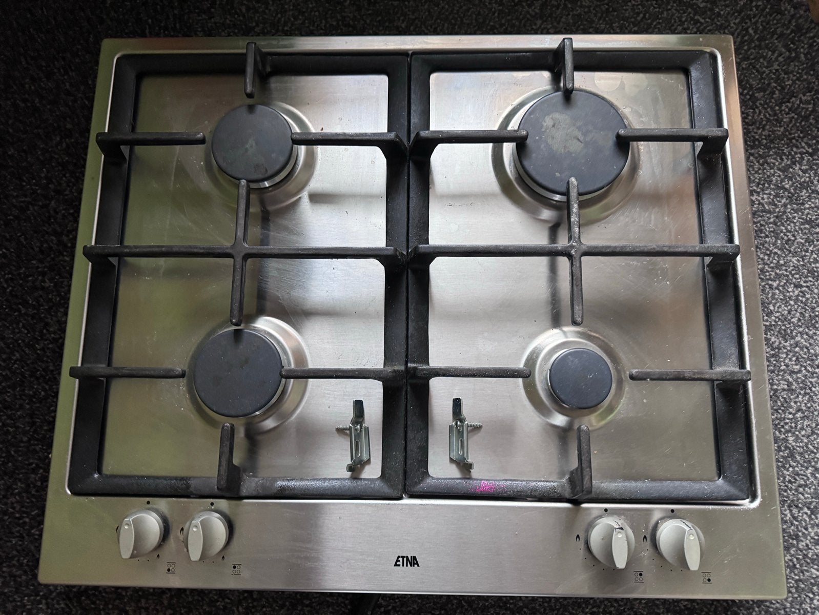Mooie ETNA 4 pits inbouw gasstel, Ophalen, 4 kookzones, Zo goed als nieuw, Inbouw